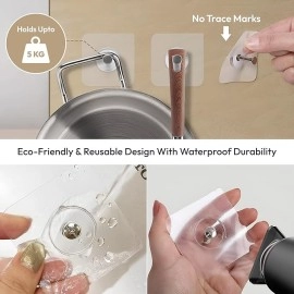 Zulaxy Photo Frame Hooks for Wall Without Drilling, 10 Pack Self Adhesive Hooks for Wall Heavy Duty Strong Nail Free for Hanging Photo Frame (Hanging Hook, Transparent) Stainless Steel Zulaxy Photo Frame Hooks for Wall Without Drilling, 10 Pack Self Adhesive Hooks for Wall Heavy Duty Strong Nail Free for Hanging Photo Frame (Hanging Hook, Transparent) Stainless Steel